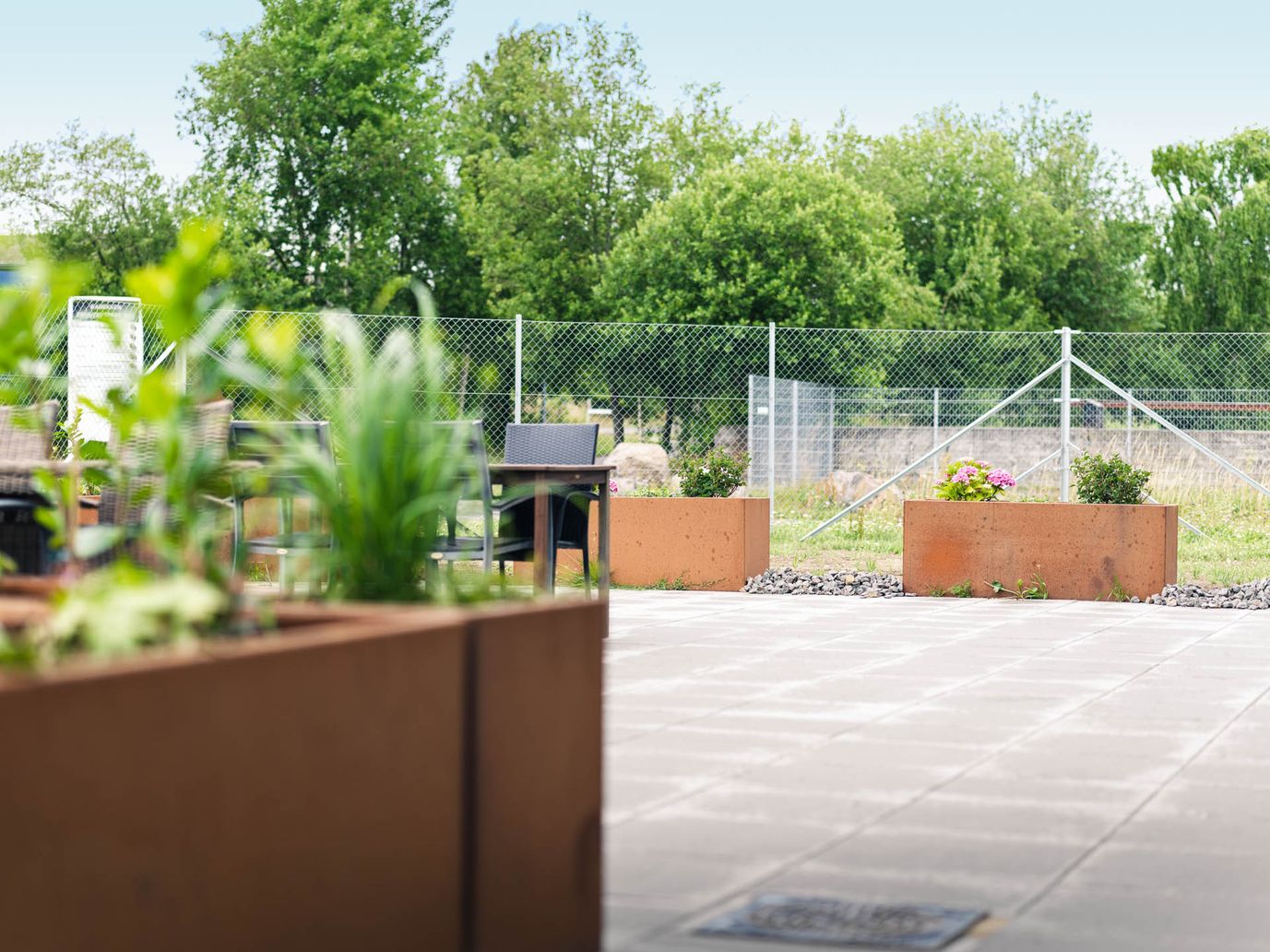 Blomsterkasser i Corten stål | KH Maskinfabrik